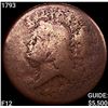 Image 1 : 1793 Draped Bust Half Cent NICELY CIRCULATED