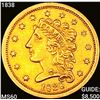 Image 1 : 1838 $2.50 Gold Quarter Eagle UNCIRCULATED