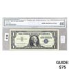 Image 1 : 1957 $1 US Silver Certificate CGA GEM UNC66