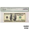 Image 1 : 1996 $100 Star Fed Reserve Note LCG V Ch New64