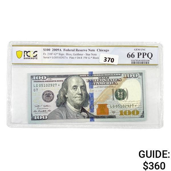 2009-A $100 Star Fes Res Note PCGS GEM UNC 66 PPQ