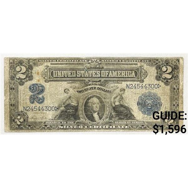 1890 $2 LG Silver Certificate CIRCULATED