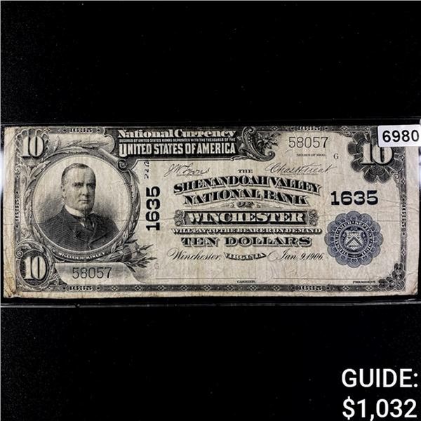 1902 $10 Winchester VA National Bank Note