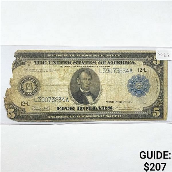 1914 $5 LG Fed. Reserve Note