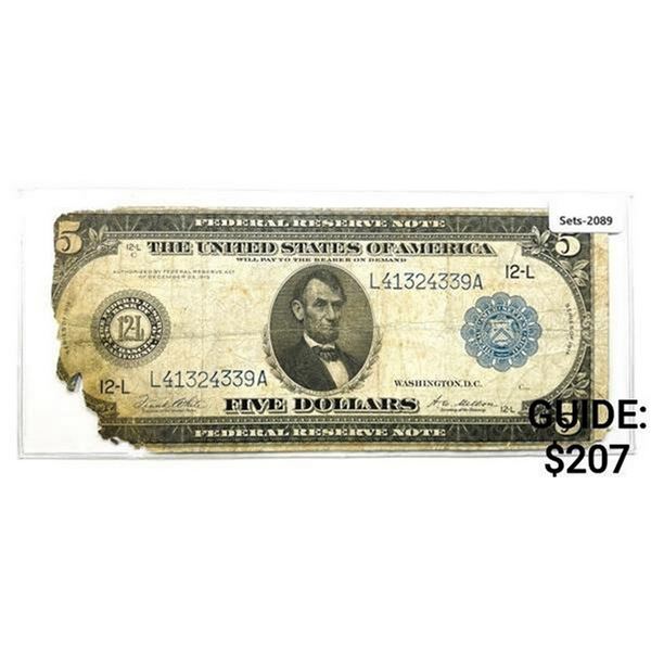 1914 $5 Fed. Reserve Note