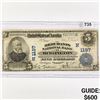 Image 1 : 1905 $5 LG Burlington Bank, VT National Bank Note