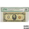 Image 1 : 1934 $20 Hawaii WW2 Fed Reserve Note PMG VF 30