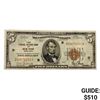 Image 1 : 1929 $5 US Bank of New York Fed Res Notes