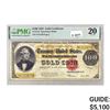 Image 1 : 1922 $100 BENTON GOLD CERTIFICATE PMG VF20