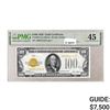 Image 1 : 1928 $100 GOLD CERTIFICATE NOTE PMG CH EF45