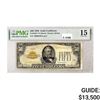 Image 1 : 1928 $50 STAR GOLD CERTIFICATE PMG CH F15