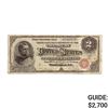 Image 1 : 1886 $2 HANCOCK SILVER CERT. NOTE VF