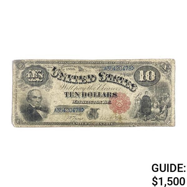 1880 $10 JACKASS LT UNITED STATES NOTE