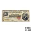 Image 1 : 1882 $20 GOLD CERT. NOTE VF