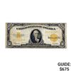 Image 1 : 1922 $10 GOLD CERT. NOTE