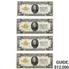 Image 1 : 1928 $20 GOLD CERT. (4) CONSECUTIVE GEM UNC