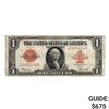 Image 1 : 1923 $1 RED SEAL LT UNITED STATES NOTE VF