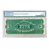 Image 2 : 1861 $5 DEMAND NOTE PHILADELPHIA, PA PMG VF20