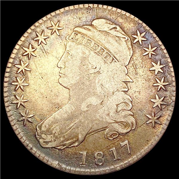 1817 Capped Bust Half Dollar LIGHTLY CIRCULATED