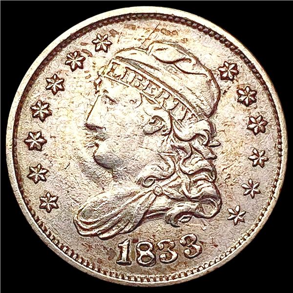 1833 Capped Bust Half Dime CLOSELY UNCIRCULATED