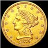 Image 1 : 1879 $2.50 Gold Quarter Eagle CLOSELY UNCIRCULATED