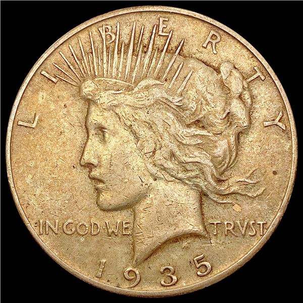 1935-S Silver Peace Dollar LIGHTLY CIRCULATED