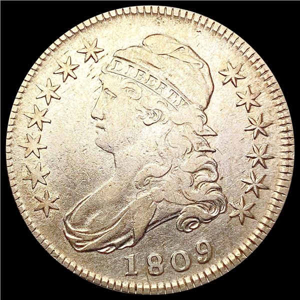 1809 Capped Bust Half Dollar CLOSELY UNCIRCULATED