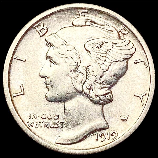 1919-D Mercury Dime CLOSELY UNCIRCULATED