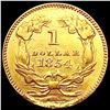 Image 2 : 1854 Rare Gold Dollar CLOSELY UNCIRCULATED