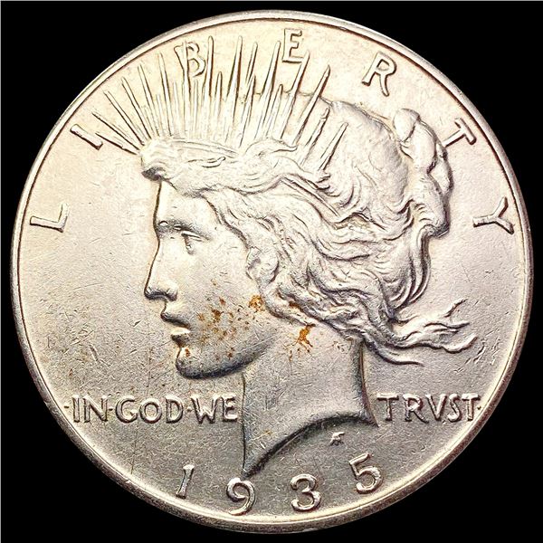 1935 Silver Peace Dollar CLOSELY UNCIRCULATED