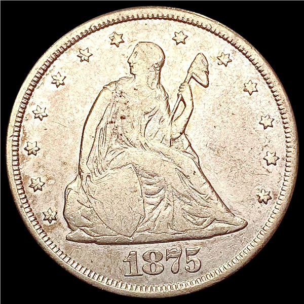 1875-CC Twenty Cent Piece LIGHTLY CIRCULATED