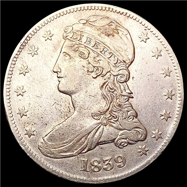 1839 Capped Bust Half Dollar CLOSELY UNCIRCULATED