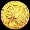 Image 1 : 1913 $2.50 Gold Quarter Eagle CLOSELY UNCIRCULATED