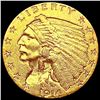 Image 1 : 1914 $2.50 Gold Quarter Eagle CLOSELY UNCIRCULATED