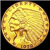 Image 1 : 1928 $2.50 Gold Quarter Eagle CLOSELY UNCIRCULATED