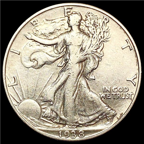 1938-D Walking Liberty Half Dollar NEARLY UNCIRCUL