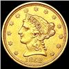 Image 1 : 1852 $2.50 Gold Quarter Eagle UNCIRCULATED