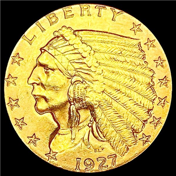 1927 $2.50 Gold Quarter Eagle CLOSELY UNCIRCULATED