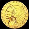 Image 1 : 1927 $2.50 Gold Quarter Eagle CLOSELY UNCIRCULATED