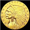 Image 1 : 1910 $2.50 Gold Quarter Eagle CLOSELY UNCIRCULATED