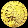 Image 1 : 1909 $2.50 Gold Quarter Eagle CLOSELY UNCIRCULATED