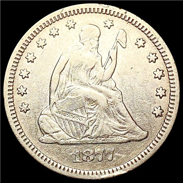 1877-S Seated Liberty Quarter NEARLY UNCIRCULATED