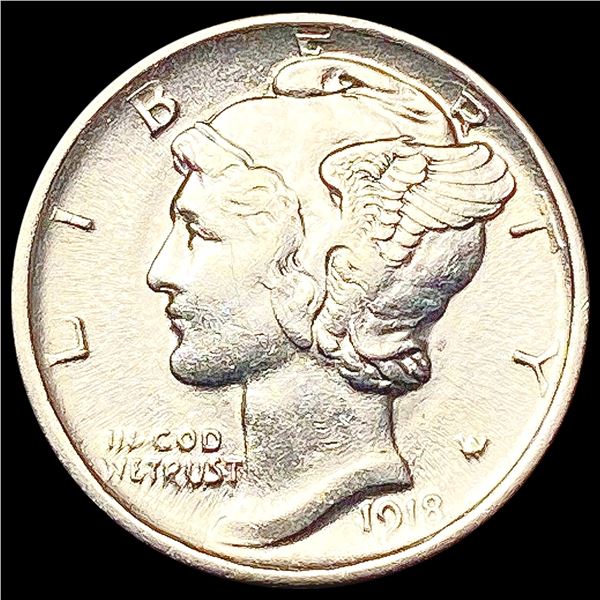 1918-D Mercury Dime UNCIRCULATED