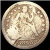 Image 1 : 1843-O Seated Liberty Dime NICELY CIRCULATED