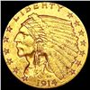 Image 1 : 1914-D $2.50 Gold Quarter Eagle CLOSELY UNCIRCULAT