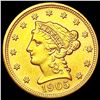 Image 1 : 1905 $2.50 Gold Quarter Eagle CLOSELY UNCIRCULATED