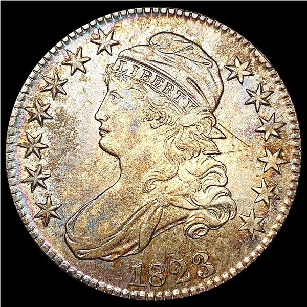 1823 Capped Bust Half Dollar CHOICE AU