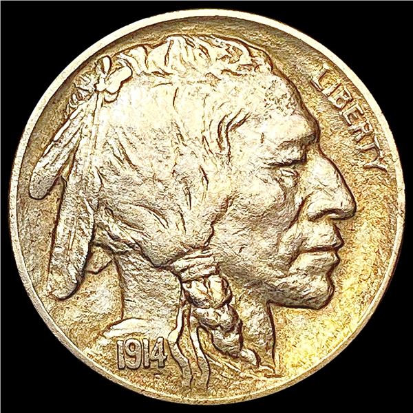 1914-D Buffalo Nickel CHOICE AU