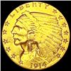 Image 1 : 1914-D $2.50 Gold Quarter Eagle CLOSELY UNCIRCULAT