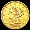 Image 1 : 1854 $2.50 Gold Quarter Eagle CLOSELY UNCIRCULATED